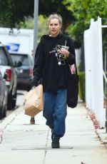 SUKI WATERHOUSE Makeup Free Out in Los Angeles 04/29/2019