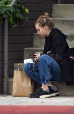 SUKI WATERHOUSE Makeup Free Out in Los Angeles 04/29/2019