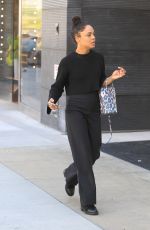 TESSA THOMPSON Shopping on Rodeo Drive in Beverly Hills 04/17/2019