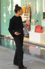TESSA THOMPSON Shopping on Rodeo Drive in Beverly Hills 04/17/2019