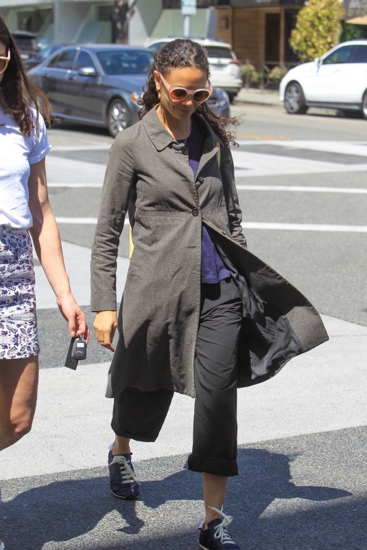 THANDIE NEWTON Out Shopping in Beverly Hills 04/01/2019