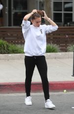 THYLANE BLONDEAU and Samuel Bensoussan Riding Bird Scooters in West Hollywood 04/27/2019
