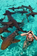 THYLANE BLONDEAU in Swimwear on Vacation in Bahamas 04/01/2019