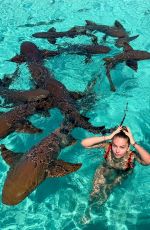 THYLANE BLONDEAU in Swimwear on Vacation in Bahamas 04/01/2019