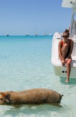 THYLANE BLONDEAU in Swimwear on Vacation in Bahamas 04/01/2019