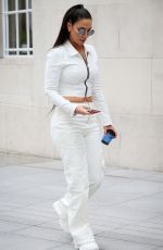 TULISA CONTOSTAVLOS Arrives at BBC Radio to Promotes Her New Single 