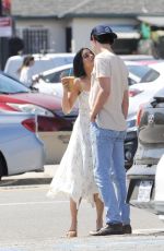 VANESSA HUDGENS and Austin Butler at Blue Bottle Coffee in Los Angeles 04/10/2019