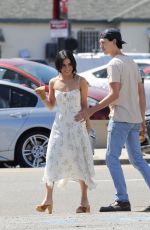 VANESSA HUDGENS and Austin Butler at Blue Bottle Coffee in Los Angeles 04/10/2019