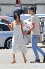 VANESSA HUDGENS and Austin Butler at Blue Bottle Coffee in Los Angeles 04/10/2019