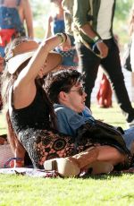 VANESSA HUDGENS and Austin Butler at Coachella in Indio 04/12/2019