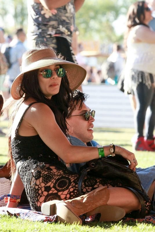 VANESSA HUDGENS and Austin Butler at Coachella in Indio 04/12/2019