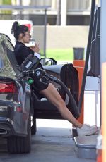 VANESSA HUDGENS at a Gas Station in Los Angeles 04/02/2019