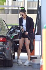 VANESSA HUDGENS at a Gas Station in Los Angeles 04/02/2019