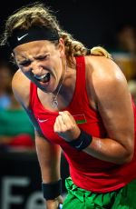 VICTORIA AZARENKA at Australia vs Belarus Fed Cup Match in Brisbane 04/20/2019
