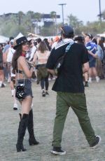 VICTORIA JUSTICE and Reeve Carney Out at Coachella 04/13/2019