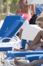 VICTORIA SILVSTEDT in Bikini on the Beach in Miami 04/02/2019