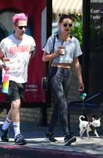 WHITNEY HARTLEY WAGNER Out with Her Dog in Studio City 04/13/2019