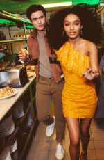 YARA SHAHIDI and Charles Melton in Cosmopolitan Magazine, May 2019