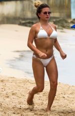 ZARA HOLLAND in White Bikini at a Beach in Barbados 04/15/2019