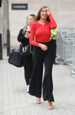 ZARA MCDERMOTT Leaves Victoria Derbsyshire Show in London 04/23/2019