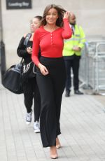 ZARA MCDERMOTT Leaves Victoria Derbsyshire Show in London 04/23/2019