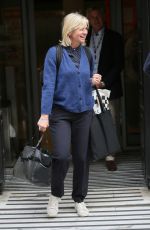 ZOE BALL Leaves BBC Studios in London 04/23/2019