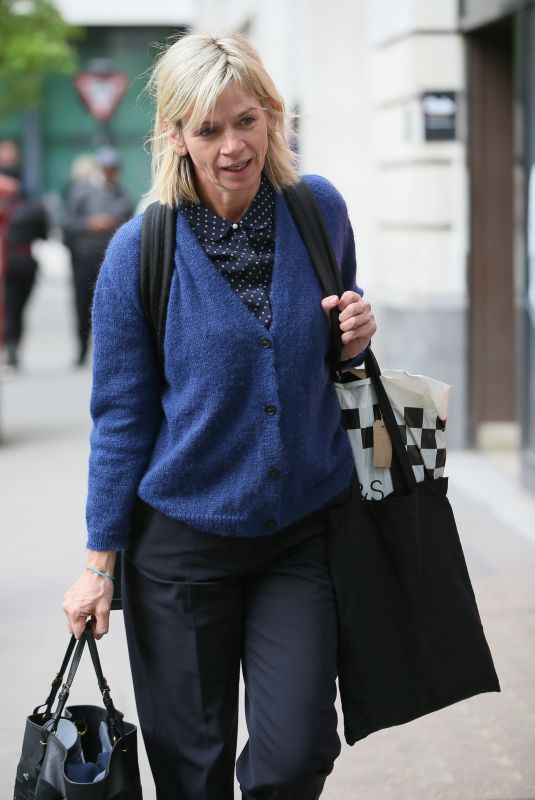 ZOE BALL Leaves BBC Studios in London 04/23/2019