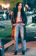 ZOE KRAVITZ on the Set of High Fidelity in New York 04/19/2019
