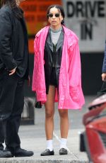 ZOE KRAVITZ Out and About in New York 04/20/2019