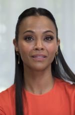 ZOE SALDANA at The Missing Link Press Conference in Beverly Hills 03/30/2019