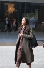 ZOE SALDANA Out and About in New York 04/07/2019