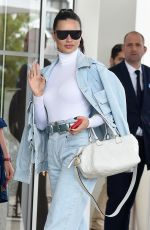 ADRIANA LIMA in Double Denim Out at Cannes Film Festival 05/21/2019