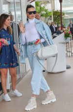 ADRIANA LIMA in Double Denim Out at Cannes Film Festival 05/21/2019