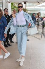 ADRIANA LIMA in Double Denim Out at Cannes Film Festival 05/21/2019