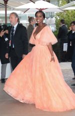 AJA NAOMI KING Leaves Hotel Martinez in Cannes 05/19/2019