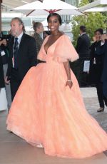 AJA NAOMI KING Leaves Hotel Martinez in Cannes 05/19/2019
