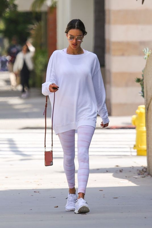 ALESSANDRA AMBROSIO at Tocaya Restaurant in Brentwood 05/30/2019