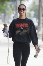 ALESSANDRA AMBROSIO Heading to Pilates in Los Angeles 05/04/2019