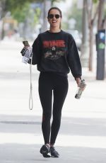 ALESSANDRA AMBROSIO Heading to Pilates in Los Angeles 05/04/2019