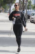 ALESSANDRA AMBROSIO Heading to Pilates in Los Angeles 05/04/2019