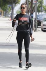 ALESSANDRA AMBROSIO Heading to Pilates in Los Angeles 05/04/2019