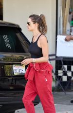 ALESSANDRA AMBROSIO Leaves a Bakery in Los Angeles 05/05/2019