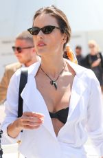 ALESSANDRA AMBROSIO Out at 2019 Cannes Film Festival 05/14/2019