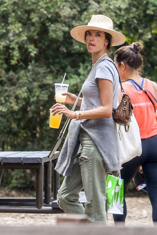 ALESSANDRA AMBROSIO Out at Descanso Gardens in Los Angeles 05/02/2019