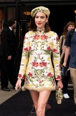 ALEXA CHUNG Leaves Bowery Hotel in New York 05/06/2019