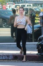 ALI LARTER Leaves a Gym in Santa Monica 05/05/2019