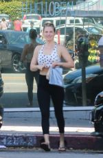 ALI LARTER Leaves a Gym in Santa Monica 05/05/2019