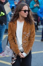 ALICIA VIKANDER and Michael Fassbender Out in Killarney 05/30/2019