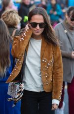 ALICIA VIKANDER and Michael Fassbender Out in Killarney 05/30/2019