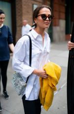 ALICIA VIKANDER Out and Aboout in New York 05/10/2019